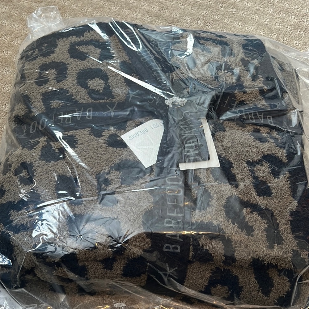 Barefoot Dreams In The Wild Leopard Throw Blanket